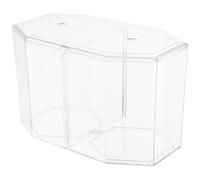 NOLITOY Boîte D'élevage Aquarium Octogonale Transparente à Double Compartiment en Acrylique, Boîte D'incubation Isolée Réglable pour Poissons Tropicaux et Crevettes, Aquarium