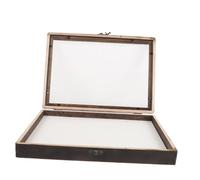 NOLITOY Boîte D'exposition Insectes En Bois 31x22x4,5 Cm Mousse Blanche Eva, Coffret Mural Vintage Pour Spécimens, Étui De Présentation Multifonction Pour Fleurs Séchées Et Décoration