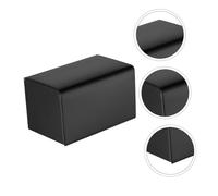 NOLITOY Boîte Distributrice de Mouchoirs Acier Inoxydable Noir Support Mural Étanche pour Papier Toilette Design Pratique à Double Sortie Rangement Hygiénique pour Salle de Bain