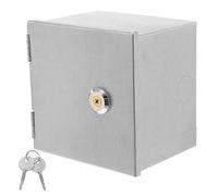 NOLITOY Boîte Électrique Étanche Extérieure en Acier Inoxydable avec Verrou de Sécurité Boîtier Mural 86 MM pour Prise de Recharge de Véhicule Électrique Protection Anti-Intrusion et