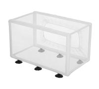 NOLITOY Boîte Isolante pour Aquarium Grand Format avec Filet Polyester et Ventouses Élevage pour Poissons Agressifs et Faibles Séparateur Maternité pour Bébés Poissons et Crevettes