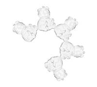 NOLITOY Boîtes à Bonbons D'ours Mignon en Ps Rangement Multifonction Lot de 5 Emballage Présent Prêt à L'emploi pour Fête D'anniversaire et Présents