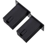 NOLITOY Boîtier pour Pile 9v Noir 2pcs pour Guitare et Basse, Facile à Utiliser, Surface en Plastique et Métal, pour Rangement à Domicile