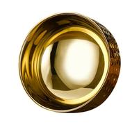 NOLITOY Bol à Riz en Acier Inoxydable Texturé Doré 11,5 Cm, Récipient à Soupe Isotherme Multifonction, Saladier Cuisine pour Maison et Restaurant, Bol de Conservation Alimentaire