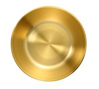 NOLITOY Bol à Sauce Inox Rond Doré Petit Format, Plat D'assaisonnement pour Sauce Soja, Bols à Apéritif Compacts en Acier Inoxydable, Adaptés la Cuisine Maison et Restauration, Lot