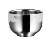 NOLITOY Bol de Rasage en Acier Inoxydable pour Homme Bol Moussant à Raser Récipient à Mousse à Raser Solide Finition Polie Lisse Usage Personnel et Professionnel Capacité Optimale