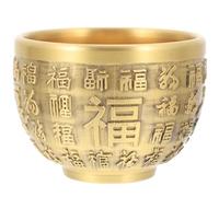 NOLITOY Bol Laiton Doré Chinois Bassin De Richesse Pour Décoration De Bureau Table