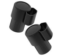 NOLITOY Bouchons D'extrémité pour Saxophone Ténor 2pcs en Plastique Noir, Capuchons de Touche à Col Coudé pour Maintenance et Usage Pratique à Domicile Déplacement