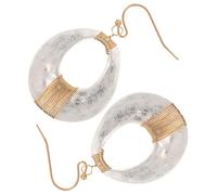 NOLITOY Boucles D’Oreilles Créoles Rétro Irrégulières Mates en Métal Hypoallergénique Design Géométrique Vintage 1 Paire pour Femmes Accessoire pour Soirée Voyage et Usage Quotidien