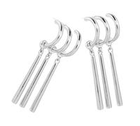 NOLITOY Boucles Doreilles à Griffe Longues avec Pompons pour Femmes Aspect Multi Perçages de Zinc Brillant Design Élégant pour Doreille