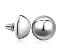 NOLITOY Boucles D'oreilles Demi-boule Pour Femmes, Métal Léger, Clous Sûrs, Usage Quotidien, Style Classique Et Confortable, Taille Moyenne