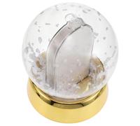 NOLITOY Boule à Neige Photo DIY 85 MM Socle Doré Cadre Photo Personnalisable Décoration de Noël Kit Bricolage Créatif Boule à Neige en Plastique à Remplir