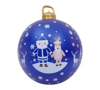 NOLITOY Boule de Noël Gonflable PVC Étanche Décoration de Jardin Extérieure Rapide à Gonfler Ornement pour Ambiance de Noël