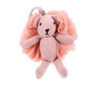 NOLITOY Boule Maille Dessin Animé Rose pour Massage Doux Exfoliation Profonde Compatible Savonnette et Gel Accessoire Bain pour Salle de Bain et Hôtel Présent Original