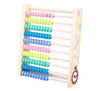 NOLITOY Boulier Éducatif Bois Multifonction avec Cadre Arrondi Tableau Ajustable pour Apprendre à Compter et Reconnaître Couleurs et Chiffres Mathématique pour Garçon Fille à Ans