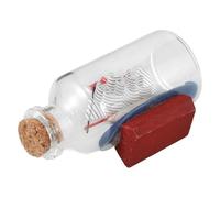 NOLITOY Bouteille Décorative en Verre de Bateau de Croisière, Ornement de Bureau Marin, Présentoir à Bouteille Flottante, Décoration de Table Méditerranéenne, Objet de Souvenir et Présent