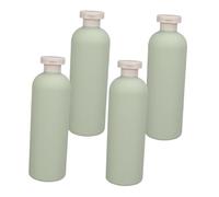 NOLITOY Bouteilles De Shampoing Vides 4pcs 400ml Distributeur De Savonnette Shampoing Vert Avocat Pratique Pour Voyages Et Salle De Bain Matériaux Solide Facile à Transporter