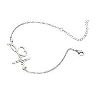 NOLITOY Bracelet Femme Cœur Battant Géométrique Simple Pour Amitié Ajustable Poignet