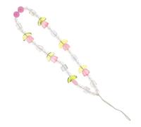 NOLITOY Bracelet Téléphone Charmant Perles Acryliques Lanière Poignet Anti-perte Décoration Voiture et Accessoires Mobiles pour Femmes et Filles Couleur Aléatoire Couleur Aléatoire