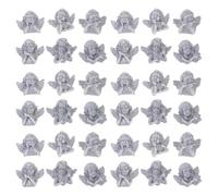 NOLITOY Breloques D'anges Plusieurs styles en Résine Argentée 60 Pièces Accessoires DIY Créatifs et Modèles Décoratifs pour Décoration de Téléphone pour Projets Artisanaux Plusieurs styles