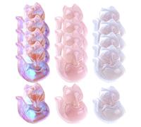 NOLITOY Breloques de Renard en Verre Cristal 30 Pièces pour Création de Bijoux Diy, Pendentifs pour Colliers, Bracelets et Boucles D’oreilles, Accessoires Artisanat