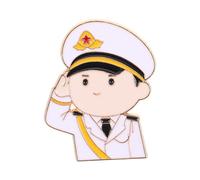 NOLITOY Broche De Veste En Alliage De Zinc, Épingle De Dessin Animé Unisexe, Accessoire Commémoratif Pour Manteau, Revers Et Chapeau, Taille Standard, Couleur Métal