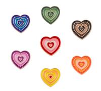 NOLITOY Broches Décoratives Couleur Aléatoire en Alliage Forme Cœur Lot de Romantique et Polyvalent, pour Festival pour Accessoires de Vêtements