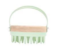 NOLITOY Brosse à Cuir Chevelu en Silicone Verte Masseur de Cuir Chevelu Doux Exfoliant pour Shampoing Brosse Bain Pratique pour Différents Types de Cheveux