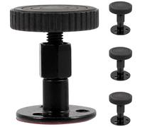 NOLITOY Butées de Lit pour Tête de Lit Réglable 4 Pièces Moyen, Support Métallique Antirouille Coussin Eva Anti-Vibration, Kit de Renforcement pour Sommier Réglable et Stabilisateur