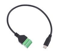 NOLITOY Câble Extension USB Type-c à Borne Vis Broches Connecteur Rapide Fil pour Transmission Données et Recharge Adaptateur Mâle vers Terminal à Vis Fiable