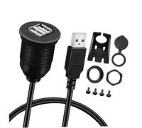 NOLITOY Câble USB Ports Étanche pour Voiture Rallonge Données Charge Rapide Multi Protection Compatible Smartphones et
