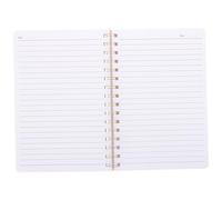 NOLITOY Cahier à Spirale Épais Cuir Carnet Multifonction pour Prise de Notes et Planification Mensuelle Bloc Notes pour Bureau et Étudiants