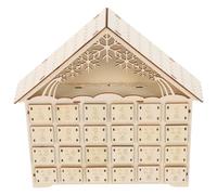 NOLITOY Calendrier de L’Avent Lumineux en Bois à 24 Tiroirs Décoration de Noël Rustique Compte à Rebours Interactif Jusqu’À Noël 2026 Lampe LED Douce pour Ambiance Féérique Décoration