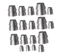 NOLITOY Cales Métalliques Coniques Faciles à Installer et Utiliser Lot de 18 pour de Argenté pour Boîte à Outils Domestique