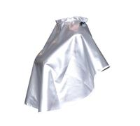 NOLITOY Cape de Coiffure Imperméable Argentée Châle de Salon Unisexe Blouse de Coiffure Résistante aux Taches Protection Vêtements pour Coupe Coloration et Soins Capillaires Facile à