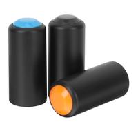 NOLITOY Capuchons de batterie micro plastique Lot de 3 Couleurs Noir Orange Bleu Adapté PGX2 SLX2 PG58 BETA58 Protection et Remplacement Facile pour Stations TV et Maison