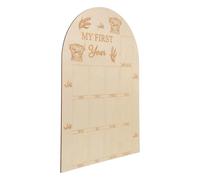 NOLITOY Cartes Mensuelles Bois pour Photos Complet Étapes de Croissance Accessoires Neutres pour Annonces de Naissance et Premières Années