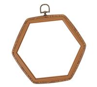 NOLITOY Cerceau de Broderie Hexagonal Plastique Résistant pour Point Croix DIY Fixation Ferme Du Accessoire Bricolage pour Débutants et Amateurs de Broderie