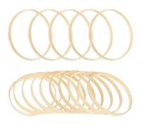 NOLITOY Cercle Bambou 12cm Lot 10 Anneau Macramé Bois Rond pour Attrape Rêve Couronne Floral Broderie DIY Artisanat Décoration Mariage