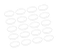 NOLITOY Cercles de Tunnel pour Hamster en Plastique Blanc, 20 Pièces, Design Flexible et Installation Simple, Accessoires pour Cages de Petits Animaux
