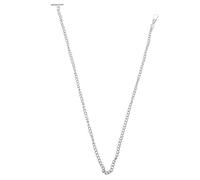 NOLITOY Chaîne De Montre De Poche en Métal Argenté 65 Cm Style Vintage Chaîne De Ceinture en Jean Unisexe Accessoire Rétro pour Montre De Poche Boucle en t