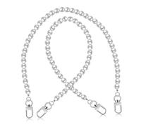 NOLITOY Chaîne de Pantalon en Métal 2pcs Perles Imitation, Accessoire Décoratif Chic et Résistant la Rouille pour Jeans et Portefeuilles, Style Vintage DIY