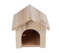NOLITOY Chalet Bois Triangle pour Écureuils Et Chinchillas Maison Résistante Pin Imperméable avec Toit Protecteur Nid Pratique pour Petits Rongeurs