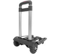 NOLITOY Chariot de Courses Pliable à roulettes avec Poignée Télescopique Ajustable, Chariot à Bagages Léger et Robuste, Diable Compact pour Transport de Charges Lourdes, Usage Shopping