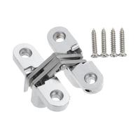 NOLITOY Charnière Invisible Ajustable pour Porte Paumelle sans Trace Finition de Zinc Remplacement Discret et Réglable pour Meubles et Armoires