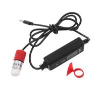 NOLITOY Chauffage pour Aquarium USB 15w Affichage Numérique en Quartz | Régulation Automatique, Suivi Thermique en Temps Réel, Plastique et Tube Quartz, pour Bassins Jusqu'à 4l Style Aléatoire