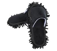 NOLITOY Chaussons Ménagers Dhiver Chenille Antidérapants Mules à Orteil Ouvert pour Femmes Pantoufles de Nettoyage Réutilisables pour Sols