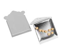 NOLITOY Chevalet de Mandoline en Métal 8 Cordes Chromé Argenté - Pièce de Remplacement pour Mandoline, Accessoire Instrument à Cordes, Compatible Orchestres et Festivals,