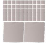 NOLITOY Chiffons de Polissage 10 Pièces 8x8 Cm en Tissu Microfibre Gris pour Bijoux Plaqués, Lingettes Anti-ternissement, Chiffon de Nettoyage pour Argenté, Entretien des Bijoux