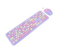 NOLITOY Clavier et Souris sans Fil Abs pour Ordinateur Portable et Pc, 110 Touches, 3 Boutons Souris, Compatible avec Systèmes D’Exploitation, pour Jouer et Naviguer